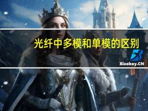 光纤中多模和单模的区别