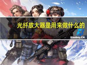 光纤放大器是用来做什么的