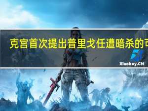 克宫首次提出普里戈任遭暗杀的可能：“蓄意的暴行”