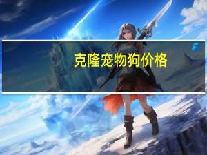 克隆宠物狗价格