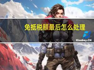 免抵税额最后怎么处理