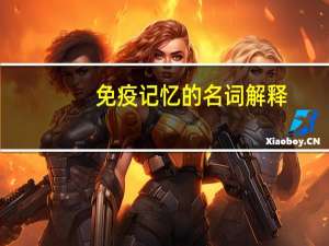免疫记忆的名词解释