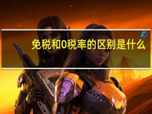 免税和0税率的区别是什么