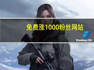 免费涨1000粉丝网站 - 全网最低价在线刷快手
