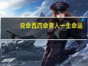 兑命西四命男人一生命运（兑命）