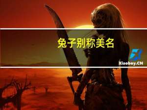 兔子别称美名