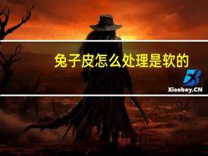 兔子皮怎么处理是软的