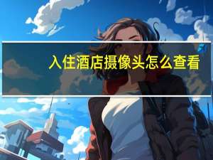 入住酒店摄像头怎么查看