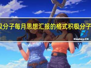 入党积极分子每月思想汇报的格式 积极分子入党思想汇报