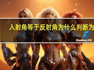 入射角等于反射角为什么判断为错