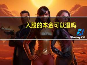 入股的本金可以退吗
