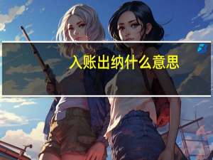 入账出纳什么意思