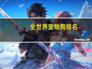 全世界宠物狗排名