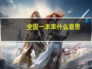 全国一本率什么意思
