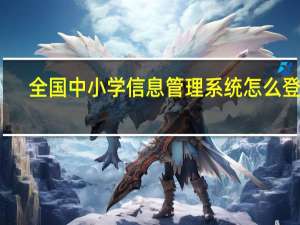 全国中小学信息管理系统怎么登录（全国中小学信息管理系统）