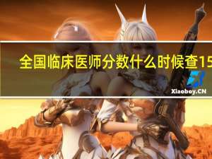 全国临床医师分数什么时候查15年