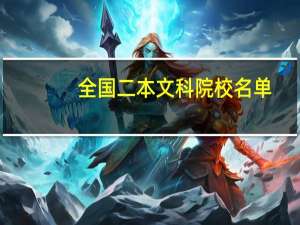 全国二本文科院校名单