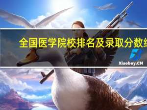 全国医学院校排名及录取分数线