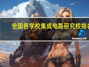 全国各学校集成电路研究校排名