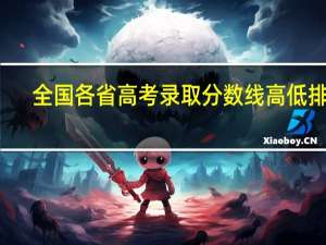 全国各省高考录取分数线高低排名