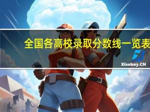 全国各高校录取分数线一览表