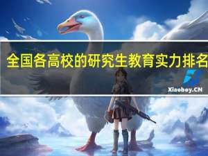 全国各高校的研究生教育实力排名如何