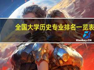全国大学历史专业排名一览表