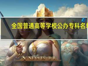 全国普通高等学校公办专科名单