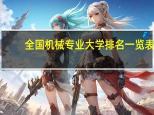 全国机械专业大学排名一览表