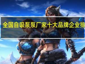 全国自吸泵泵厂家 十大品牌企业排行榜