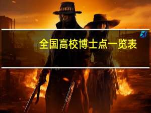 全国高校博士点一览表
