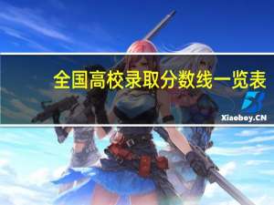 全国高校录取分数线一览表