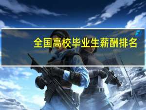 全国高校毕业生薪酬排名:广东8所高校进前100