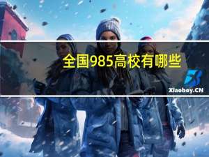 全国985高校有哪些