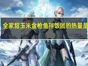 全家 甜玉米金枪鱼拌饭团的热量是多少