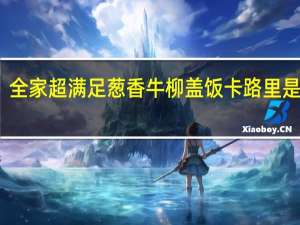 全家 超满足葱香牛柳盖饭卡路里是多少