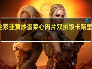 全家 韭黄炒蛋菜心肉片双拼饭卡路里是多少