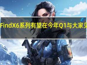 全新的OPPOFindX6系列有望在今年Q1与大家见面让我们拭目以待