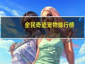 全民奇迹宠物排行榜