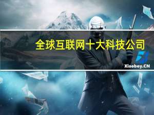 全球互联网十大科技公司