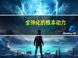 全球化的根本动力