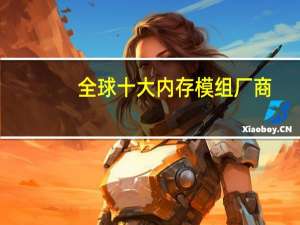 全球十大内存模组厂商