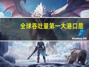 全球吞吐量第一大港口是