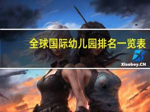 全球国际幼儿园排名一览表