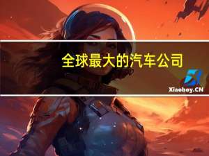 全球最大的汽车公司