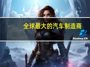 全球最大的汽车制造商