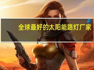全球最好的太阳能路灯厂家