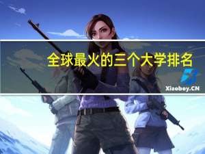 全球最火的三个大学排名