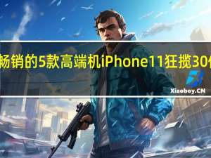 全球最畅销的5款高端机iPhone11狂揽30%份额华为第五