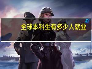 全球本科生有多少人就业